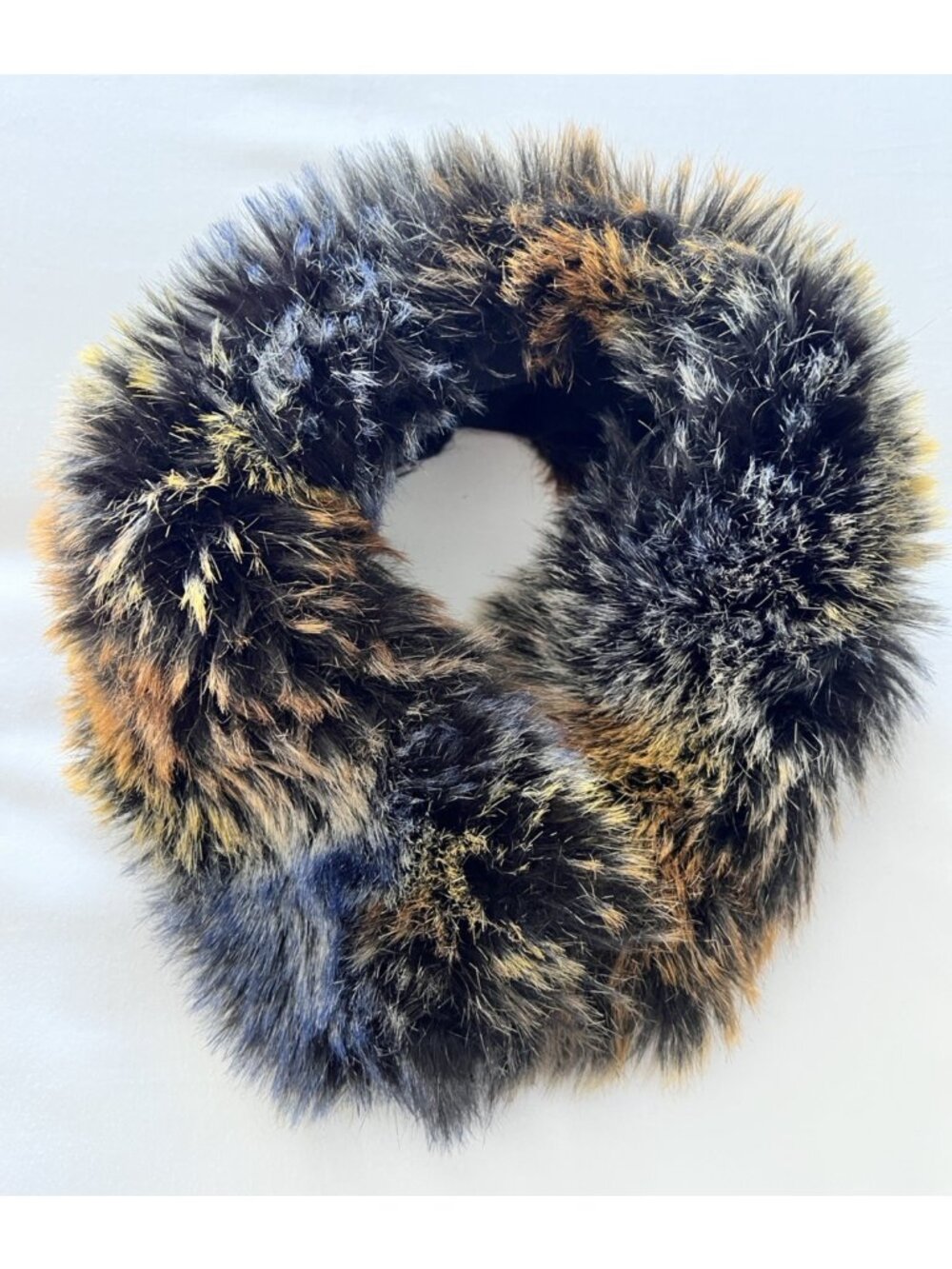Luxury Fluffy Faux Fox Fur Collar Hat Women Thick Warm Furry Scarf Magnetized